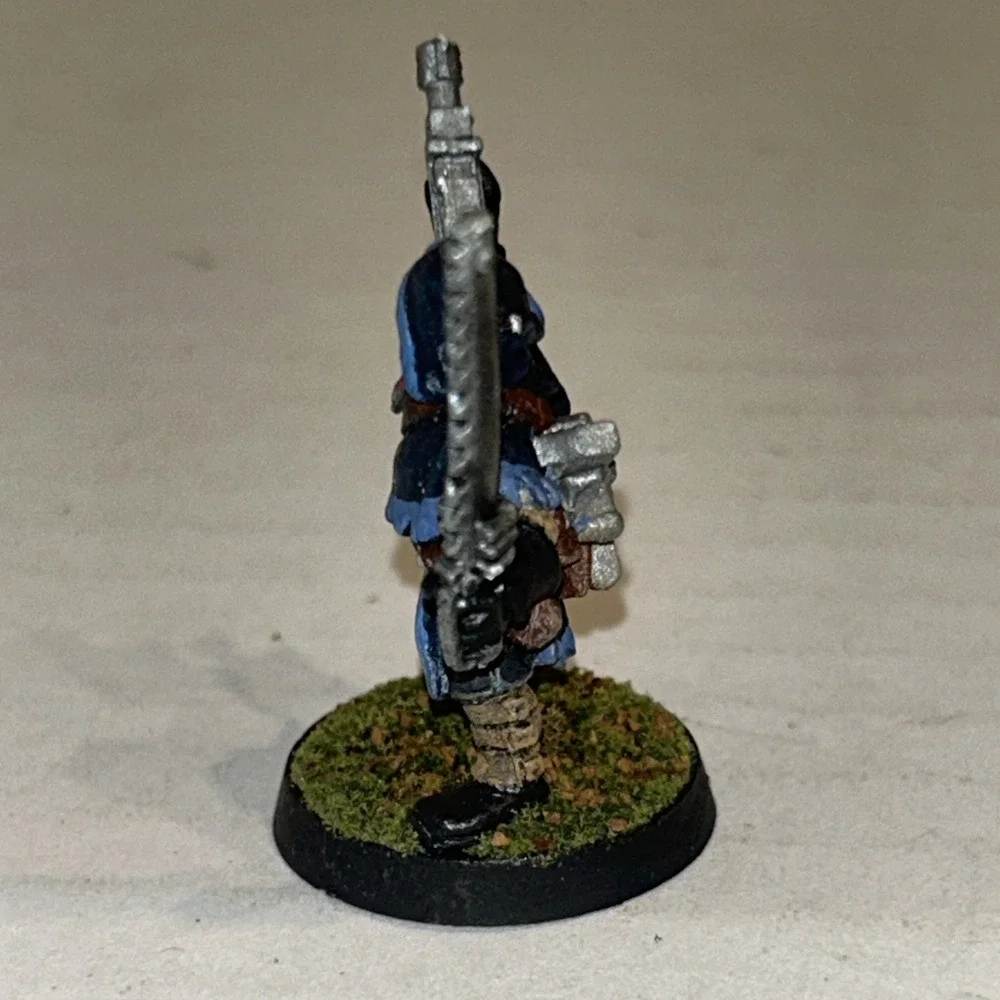 Ral Partha Warhammer Metal Painted Miniature‎ Cawdor Leader Soldier With Pistol